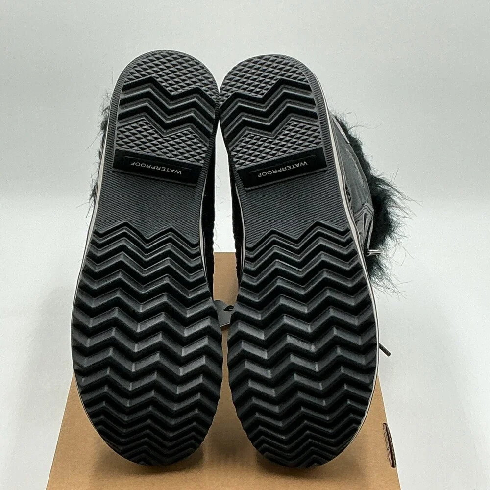Sorel Tofino II NY2419-010 Girls 5 Black Fleece Waterproof Winter Boots Eby4406